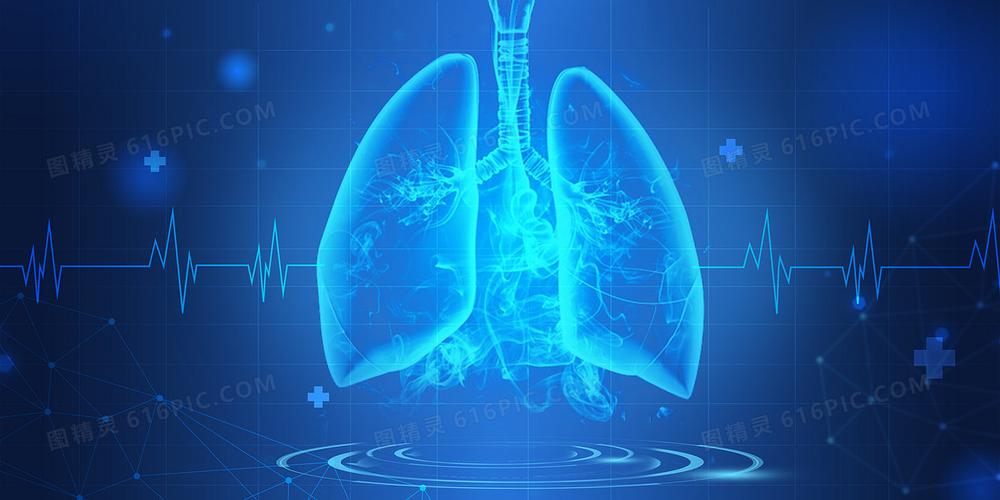 医疗科技肺部人体医学背景